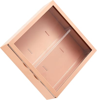 Opbergdoos Vitrine - Speelgoed Display - Actiefiguren Tonen - Zonder Boren Montage - 27 x 25 x 10 cm - Beige