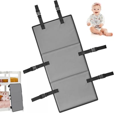 Hoogslaper Ladder Bescherming - Stapelbed Ladder Cover - Veilige Toegang Blokkeren - Verstelbaar met Gespen - 78 x 38 cm