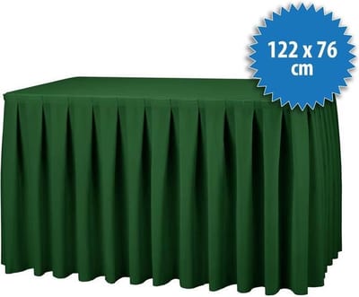 Combiskirting Boxpleat 250% 122 x 76 cm, donkergroen