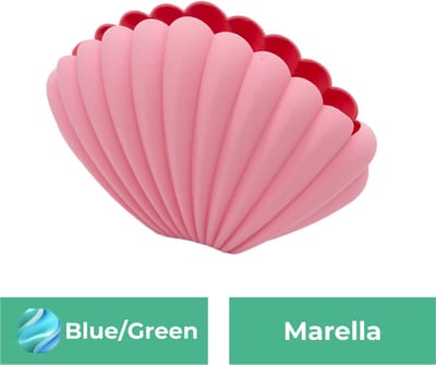 Marella organische vaas – Decoratieve vaas - Blauw / Groen - 3d geprinte vaas – geschikt voor droogbloemen - :hoogte: