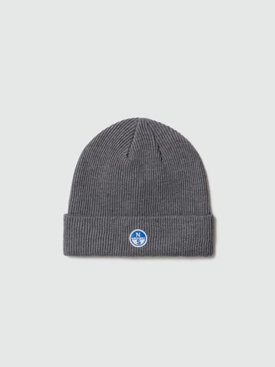 North Sails Muts Micro-rib breisel met logopatch