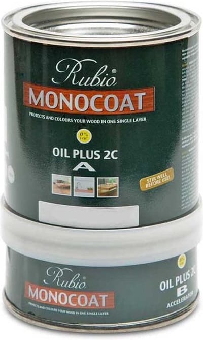 Rubio Monocoat Oil + 2C - comp. SET A+B / GOLD / metalen blik 350ML Kleur: Biscuit / Riga vloeren en kozijnen