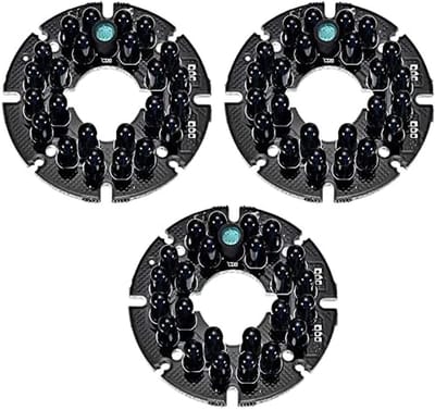 IR LED Board - Infrarood Verlichting - Nachtzicht Camera - 24 LEDs 850nm - 54mm Diameter - Zwart