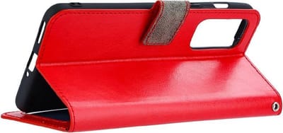 LuxeBass Boekhoesje geschikt voor iPhone 13 - Rood - telefoonhoes - gsm hoes - telefoonhoesjes