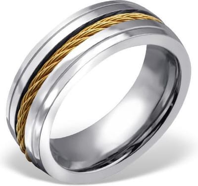 Amanto Ring Aylan - 316L Staal - 8mm - Maat 60 - 19mm