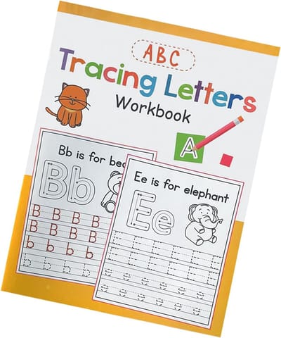 Schrijf Oefenboeken - Alfabet Traceren - Vroeg Leren - Interactief Engels - A4 Formaat - Meerkleurig