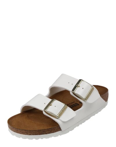 Birkenstock - Arizona Wit Patent Smal Voetbed - Maat 42