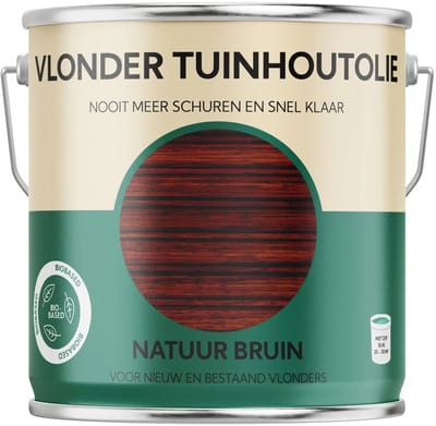 Vlonder Tuinhout Olie - Natuur Bruin-2500ml