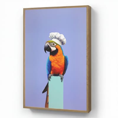 Wandlamp 70x100 cm - Oplaadbaar - Papegaai - Koksmuts - Vogel - Leuk - Wandlampen binnen woonkamer - Slaapkamer lamp - Decoratieve nachtlamp - Vloerlamp draadloos