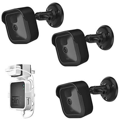 Verstelbare Camerahouder voor Buiten met Weerbestendige Beschermhoes - Wandmontage 360° en Sync Module (3 Stuks)