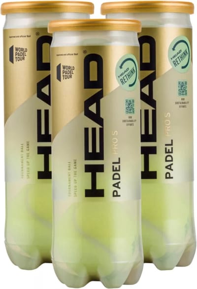 Head Padel Pro S - padelballen - padel - 3 blikken - 9 ballen