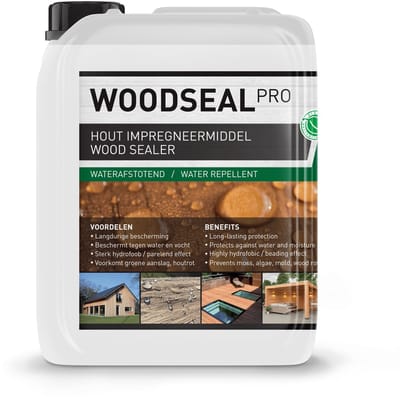 Woodseal Pro - Hout impregneermiddel - Nano Coating 100% Waterdicht - Schutting, Tuinhuis, Tuinhek, Pergola’s, Vlonder - Duurzaam impregneren buitenhout - 2.5L / 15m²
