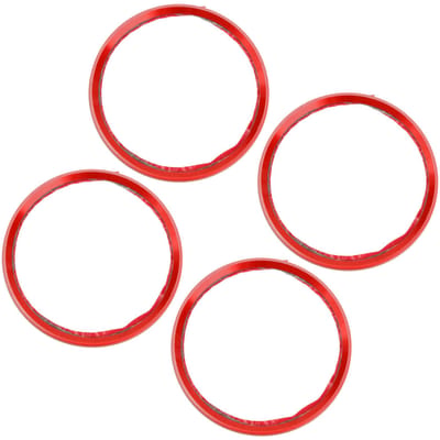 4 STUKS Wielnaaf Ring Centrisch Decoratie Spacer Aluminiumlegering voor Auto ModificatieBlauw red