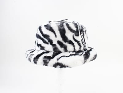 Damesmuts Merin – Zebraprint - Ø 30cm  – Zwart/wit maat S