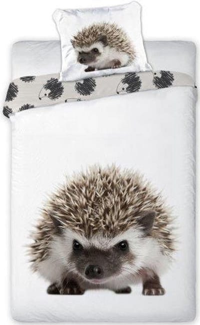 Animal Pictures Egel - Dekbedovertrek - Eenpersoons - 140 x 200 / 70 x 90 cm - Katoen