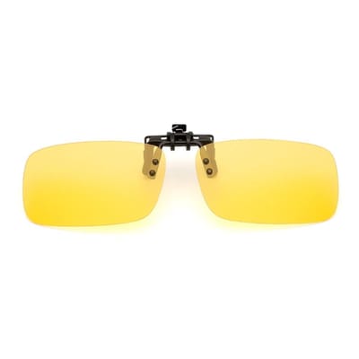 aladdien - Gepolariseerde zonnebrillen Clip-on - UV400 - Flip-Up Anti-Glare Driving Bril - Nachtzicht Geel - Zonnebril voor Rijden en Vissen - Gesch...