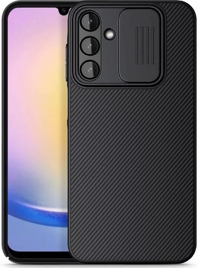 Nillkin Geschikt voor Samsung Galaxy A25 - Schokbestendig - Camera Slider Hoesje - Zwart