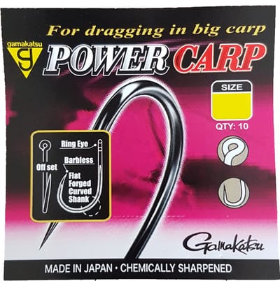 Gamakatsu Power Carp Ring Eye Barbless #8