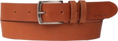 Petrol Industries Riem Heren - Broekriem - Leer - Cognac - 90 cm - M