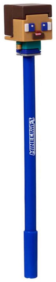 Pen Blauw - Minecraft Steve Blauw Chibi-Top - Uitwisbaar Inkredible - 17.5cm