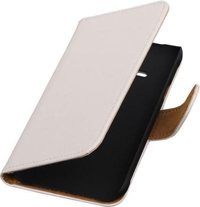 Samsung Galaxy J1 Ace - Effen Wit Booktype Wallet Hoesje