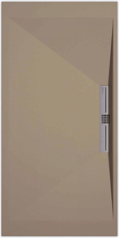 Sanifun douchebak Stone Side Moka Smooth 1000 x 700 S