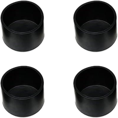 Stoelpootdoppen - Beschermdoppen - Vloer Beschermen - Verdikte PVC - 8 Stuks - Zwart