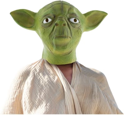 Star Wars Yoda masker van latex - groen - verkleedmasker - carnaval - volwassenen