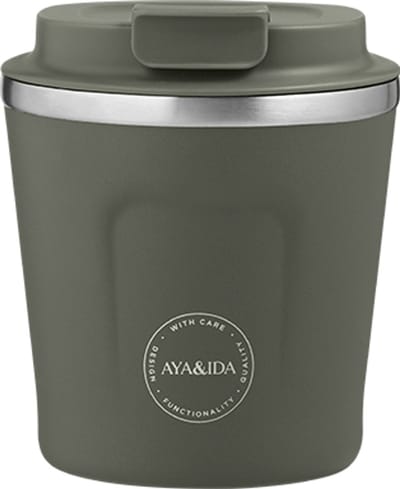 AYA&IDA - CUP2GO - koffiebeker - coffee to go - reisbeker - meenemen - 240ml - Tropical Green NIEUW