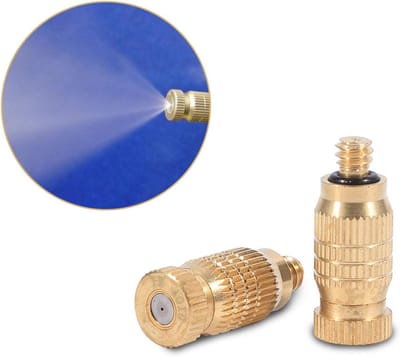 Schroefdraad messing voor mist sproeier - Set van 10 stuks mistsproeier spuitmonden mistspuiten mistspuitbus sproeier hoofd