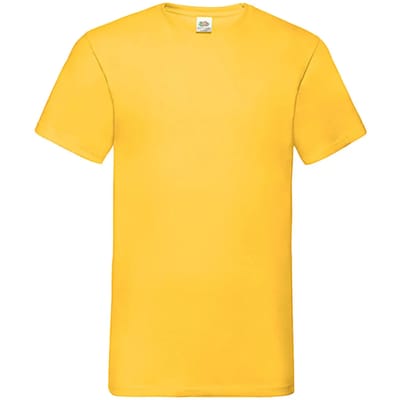 V-hals T-shirt Fruit of the Loom Valueweight
