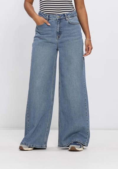 My Essential Wardrobe Mwjessie 139 Low-crotch X-wide Jeans Dames - Broek - Blauw - Maat 31/31