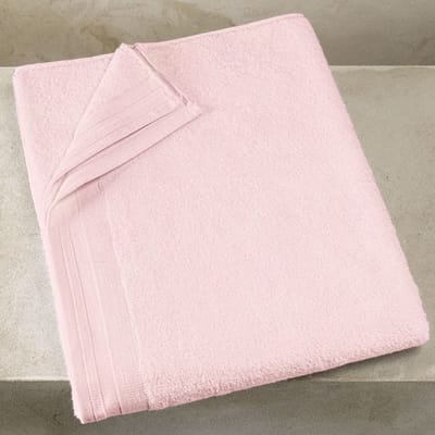 De Witte Lietaer Badlaken Contessa Powder Pink - 100 x 150 cm - Roze - Katoen