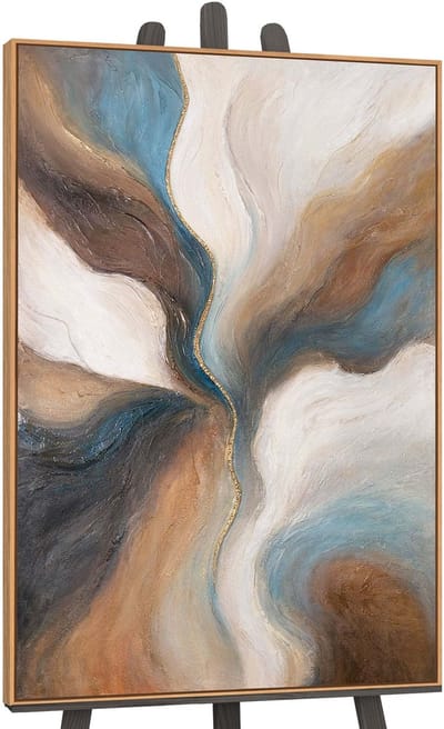 Canvas schilderij handgeschilderd passage of time abstract – YS-Art Gallery – Luxe wanddecoratie voor woonkamer – Modern schilderij voor slaapkamer en hal