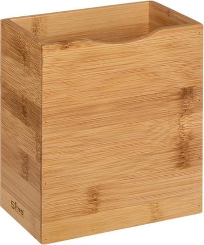 5Five Magnetische bamboe bakjes buitenzijde koelkast - B-07-4-DHout