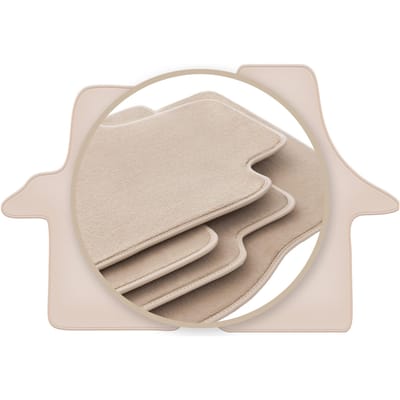 PREMIUM beige vloermatten voor: Volkswagen Transporter T5 bestelwagen 2003-2015