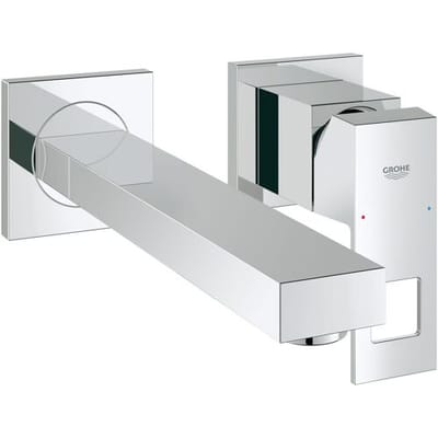 GROHE Eurocube Wandgemonteerde Wastafelkraan - Lange uitloop - Exclusief inbouwdeel - Chroom