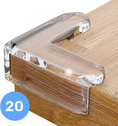 Luft Zelfklevende Hoekbeschermers 20 stuks - hoekbeschermers baby - Tafelhoek beschermers - Randbescherming - Stootrand - Kinderbeveiliging - Veiligheid baby, kind, peuter