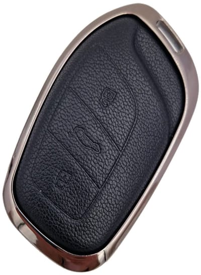 Autosleutel Hoesje geschikt voor MG - Sleutelcover - Aluminium Sleutelhoes - Accessoires - zwart