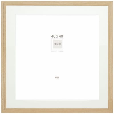 Deknudt Frames fotolijst - naturel - passe-partout - 30x30 / 40x40 cm