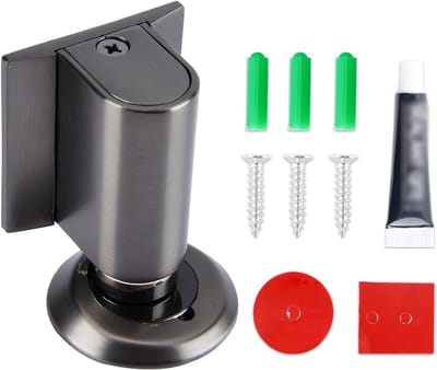 Deurstopper - Deurhouder - Bescherming Muren - Magnetisch Zwaar - Verstelbaar - Donkergrijs