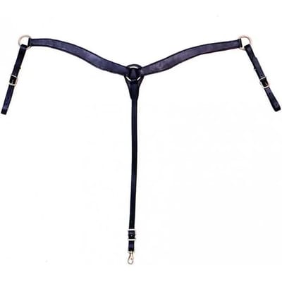 Jachthalsband van glad leer voor paarden Tattini Western