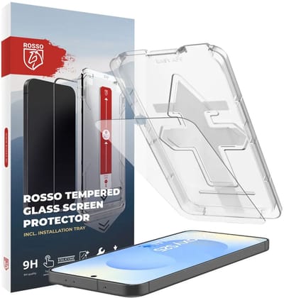 Rosso Screenprotector Geschikt voor Samsung Galaxy S25 | 9H Tempered Glass | Beschermglas | Case Friendly | Met Installatietray | Geen luchtbellen & stof | Eenvoudige montage