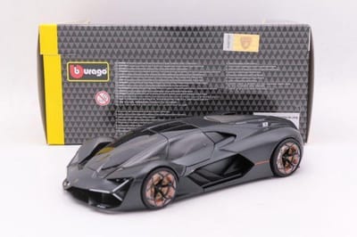 Bburago Modelauto Lamborghini Terzo Millennio - grijs - 19 cm - schaal 1:24 - speelgoedauto