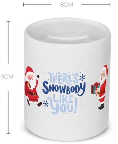 Akyol - kerst there's snowbody like you Spaarpot - Kerstmis - kerst beker - winter - kerst - christmas - kerst cadeau - 350 ML inhoud