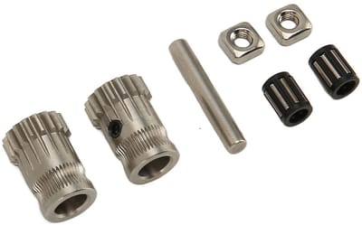 Dailygoods- Extruderaandrijving Dubbele Eenheid - Roestvrij Staal - Versnellingsbakken - Tandwielen - Lagers - Hoogwaardige Grip - Extruder
