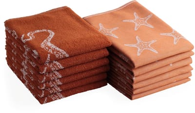 Ibenzoa® Complete set van 12 katoenen keuken- en theedoeken in twee praktische maten