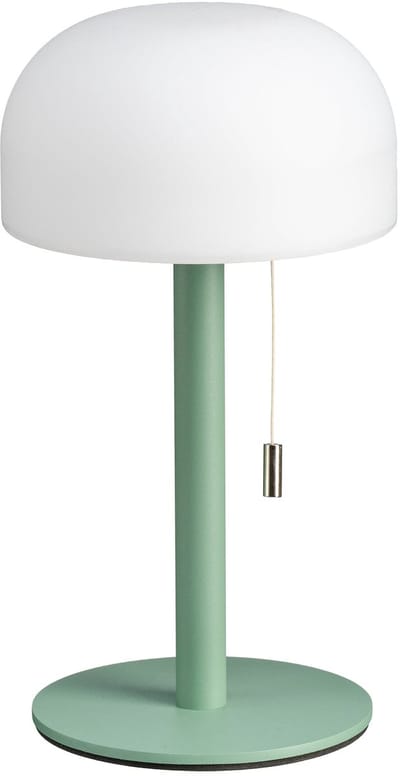 Luxus Europe - Tafellamp Bobby Oud groen - Draadloze LED Tafellamp Binnen & Buiten - Trekkoord - USB-C Oplaadbaar - 3 Lichtkleuren