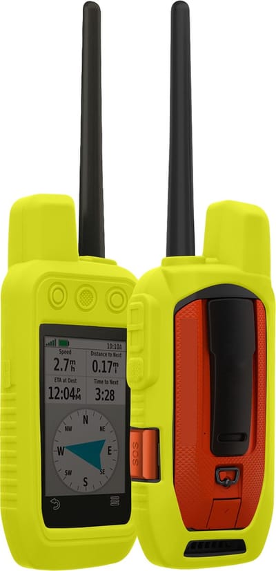 kwmobile Hoesje geschikt voor Garmin Alpha 200i / Alpha 300i - Beschermhoes voor handheld GPS - Back cover in neon geel