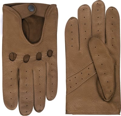 Laimböck Durham - Leren heren autohandschoenen Kleur: Toast, Maat: 9